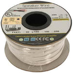 100Ft 16AWG/2C In-wall Speaker Wire, OFC CL2 UL OD-6.2mm White Jacket - oneprizes.com
